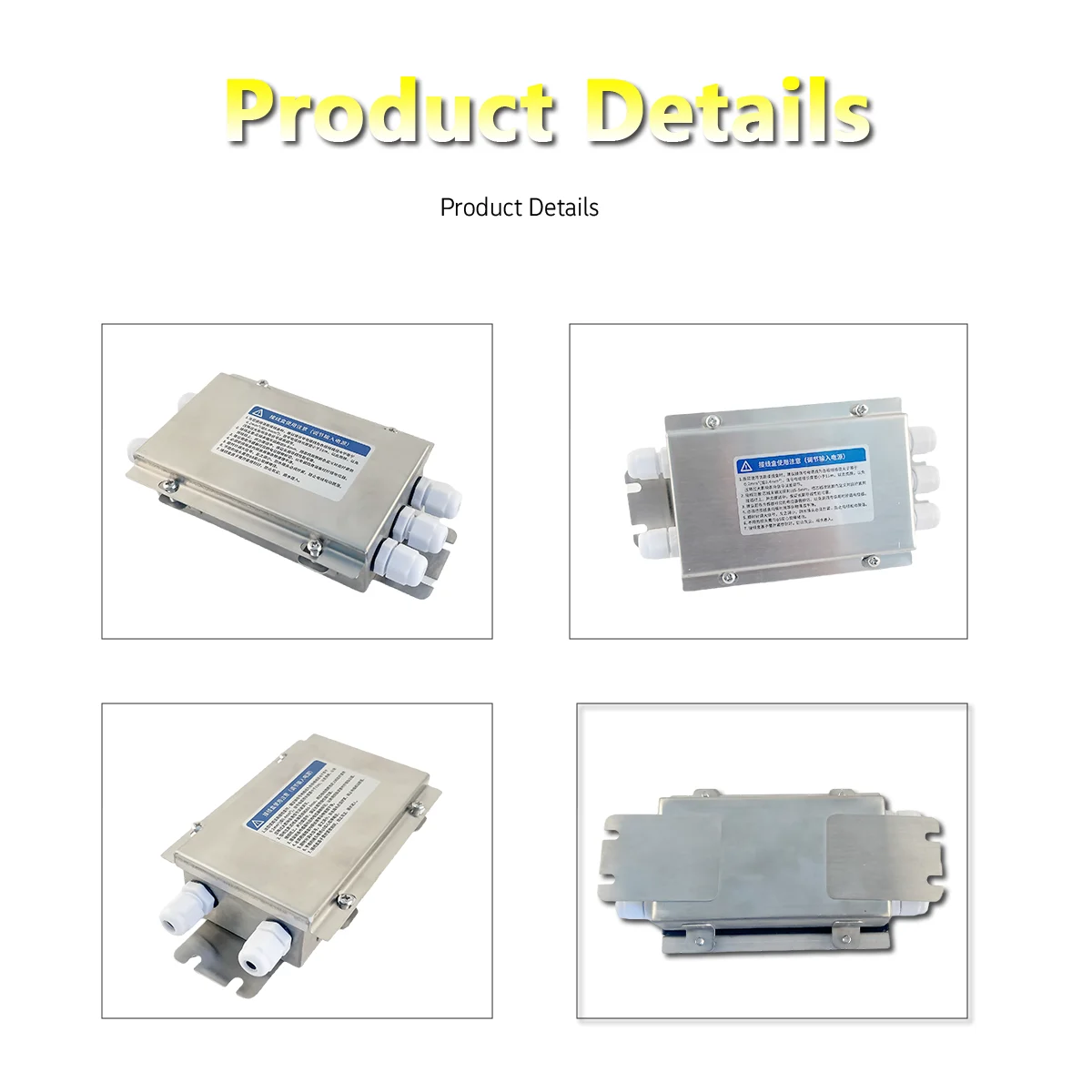 Industrial Grade Stainless Steel Junction Box | Precision Manufacturing | Multiple Inputs and Outputs, IP65 Single Various