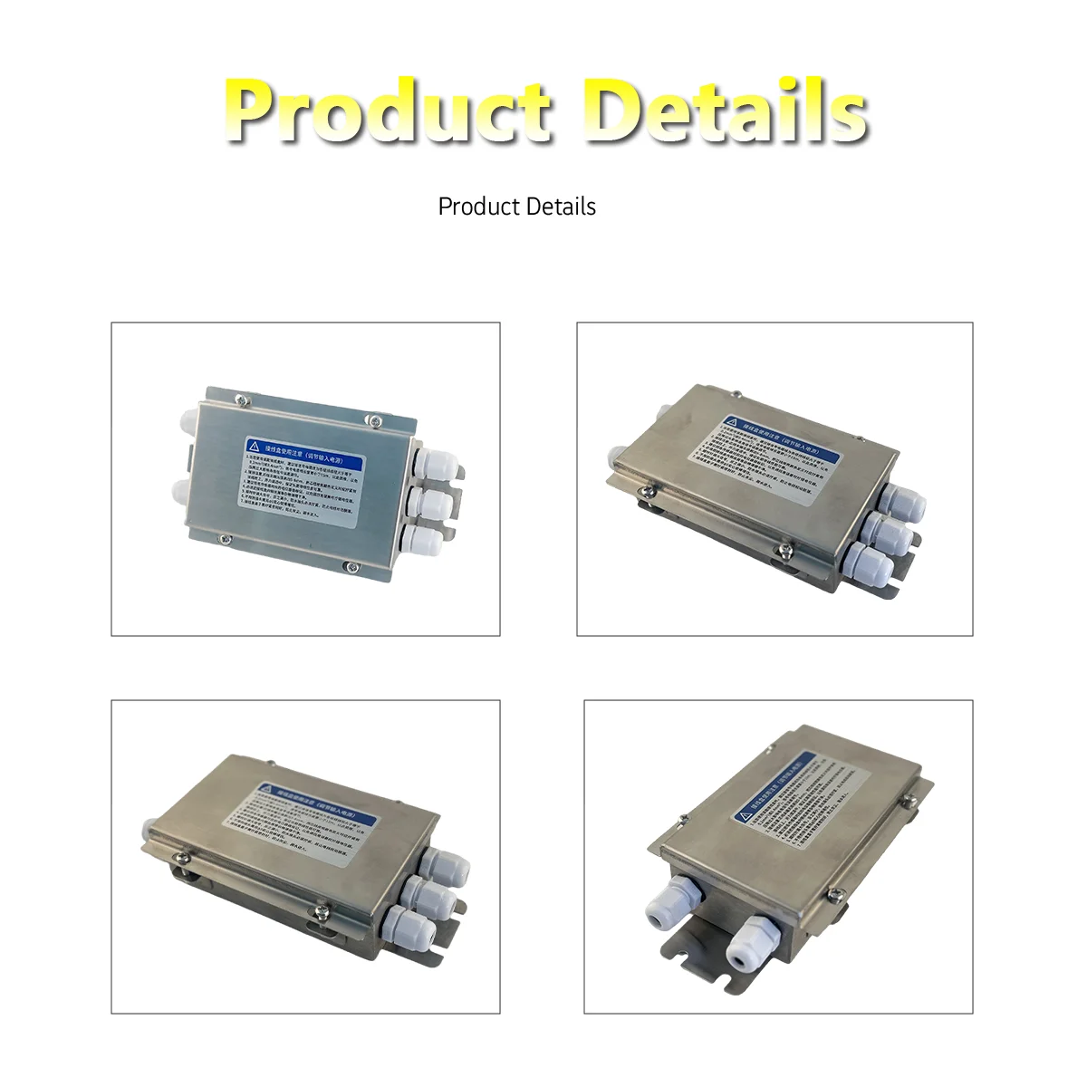 Industrial Grade Stainless Steel Junction Box | Precision Manufacturing | Multiple Inputs and Outputs, IP65 Single Various