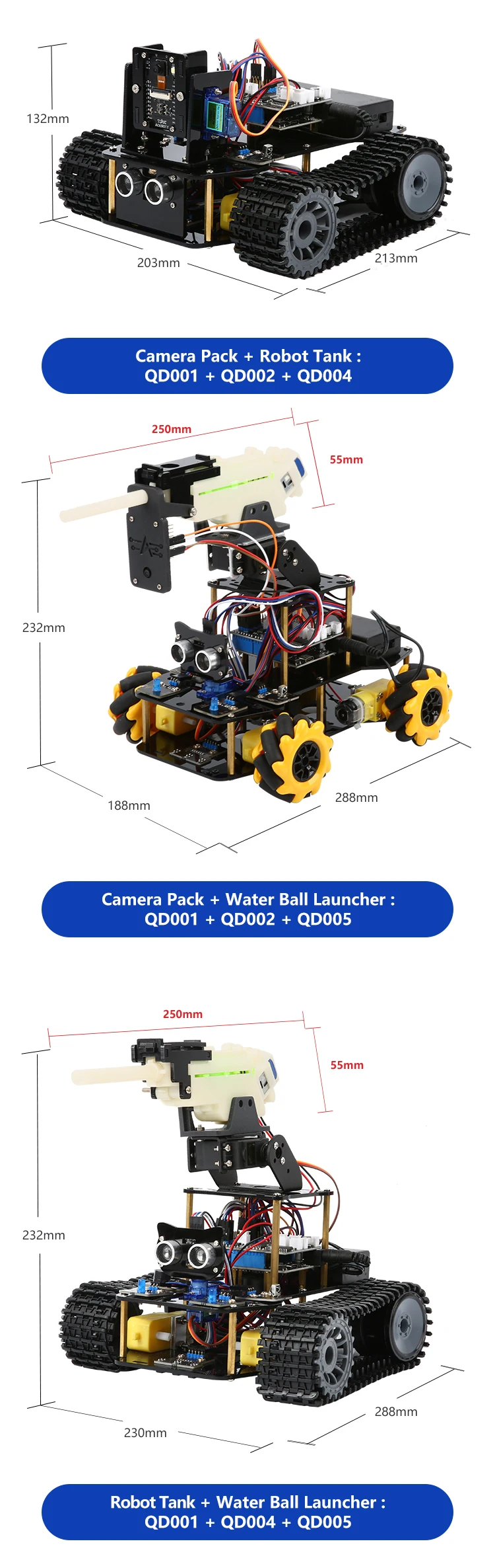 ACEBOTT ESP32 4WD Mecanum Wheel Camera IoT WiFi STEM STEAM Programming Smart Robot Car Kit for School Project Arduino UNO R3