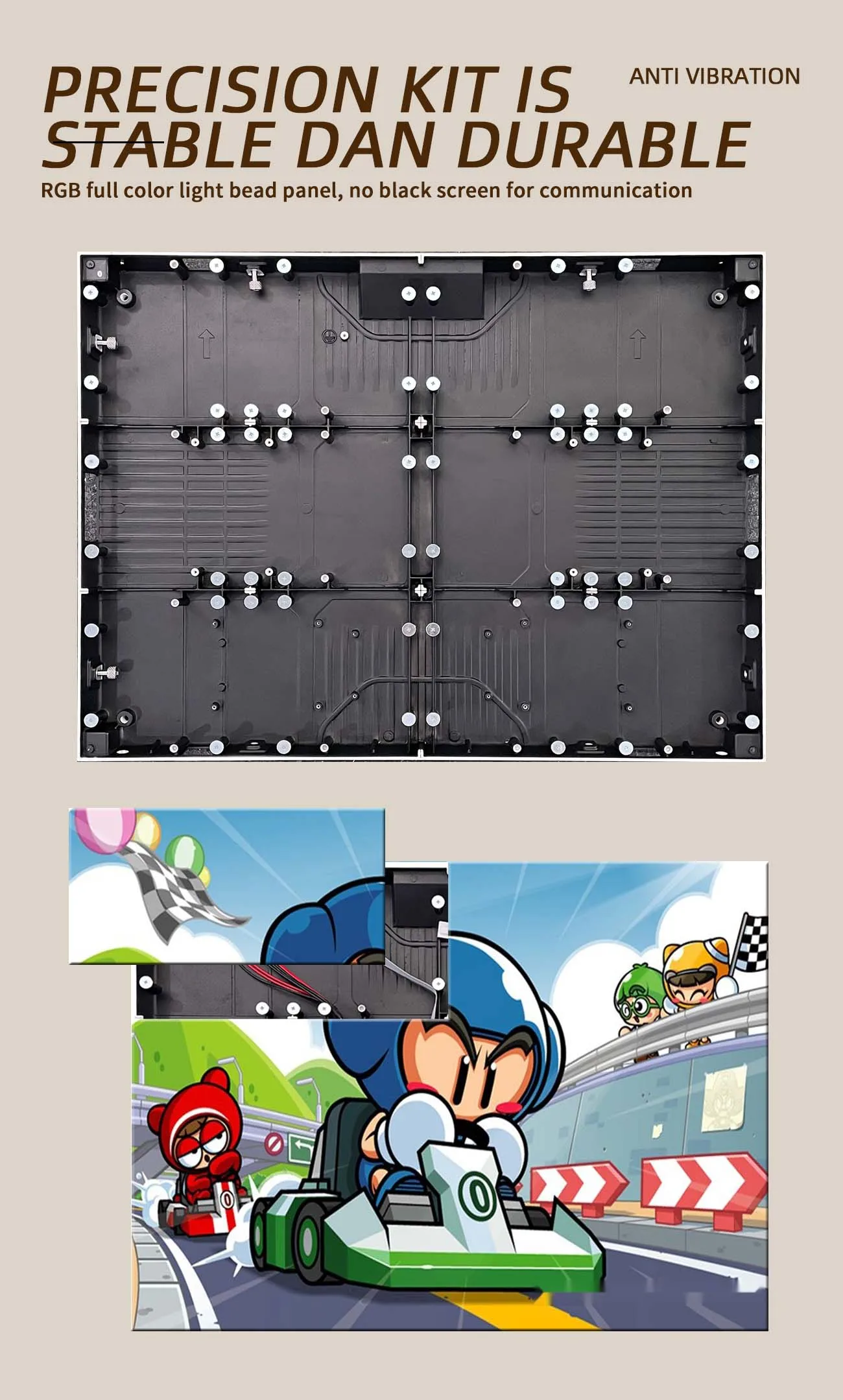 LED Panel P2.5 Full Color Video Wall HUB75 Module Suitable For LED Display Screens Indoor Pixel Display Led Animation 320*160mm