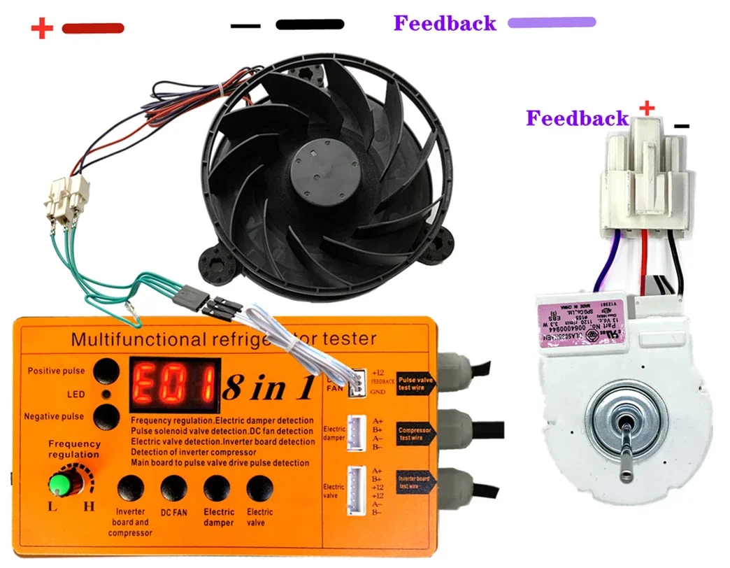 Refrigerator Inverter Board Compressor Solenoid Valve Fan Air Door Electric Valve Inspection and Testing Tool for Faults
