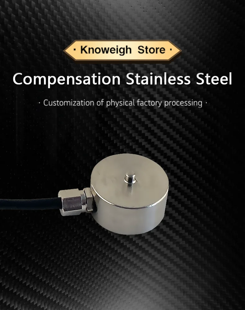 BENGBUZZQY MNM2 Stainless Steel Load Cell Sensor, Rated Load 10kg-1000kg, Output Sensitivity 1.5±10% mV/V, IP66 Protection