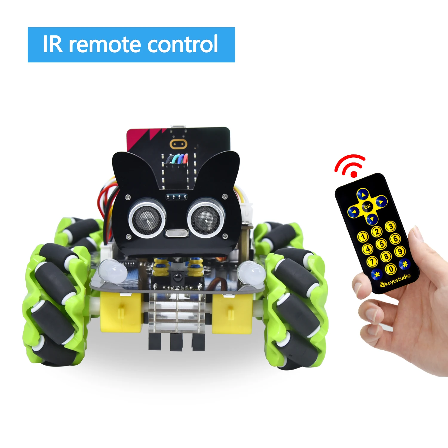 Keyestudio Micro bit 4WD Mecanum With Board Robot Car V2.0 With Python Language Programming System For Microbit Smart Car Kit