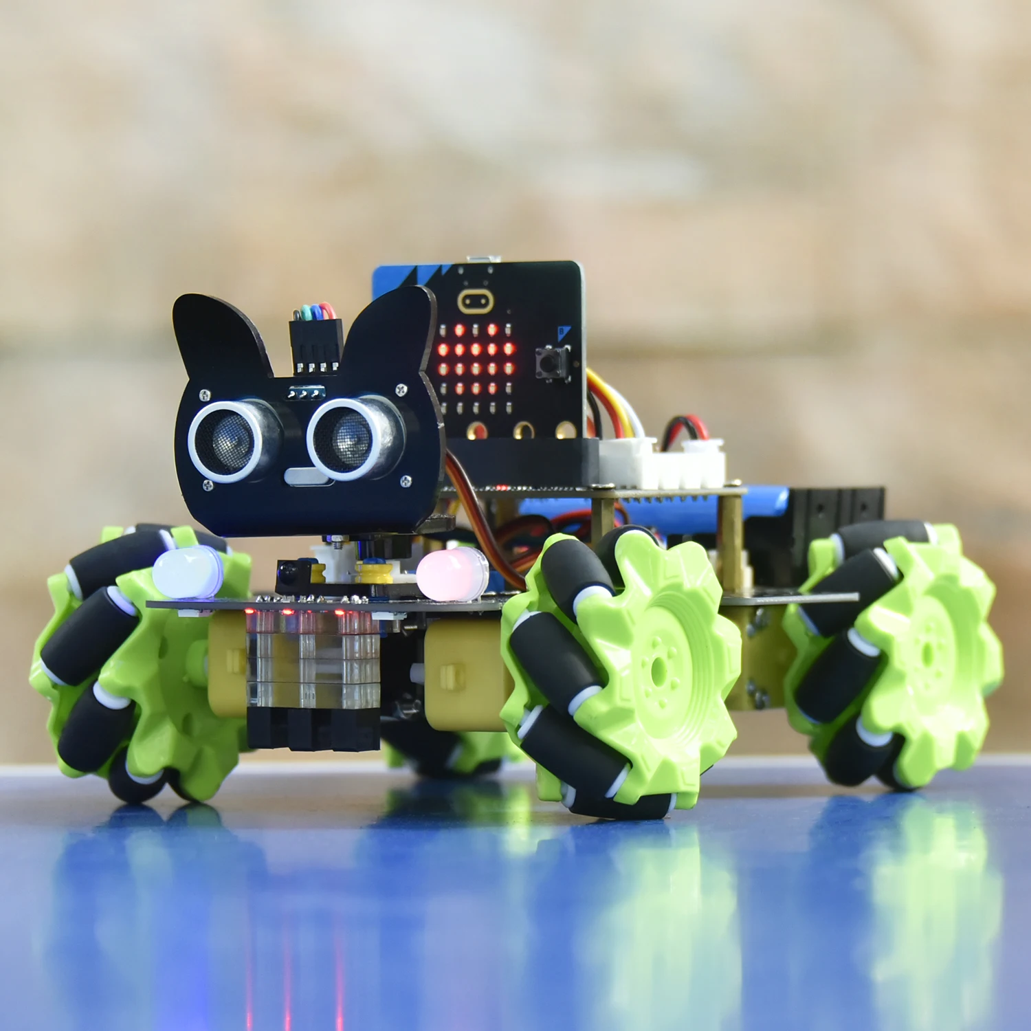 Keyestudio Micro bit 4WD Mecanum With Board Robot Car V2.0 With Python Language Programming System For Microbit Smart Car Kit