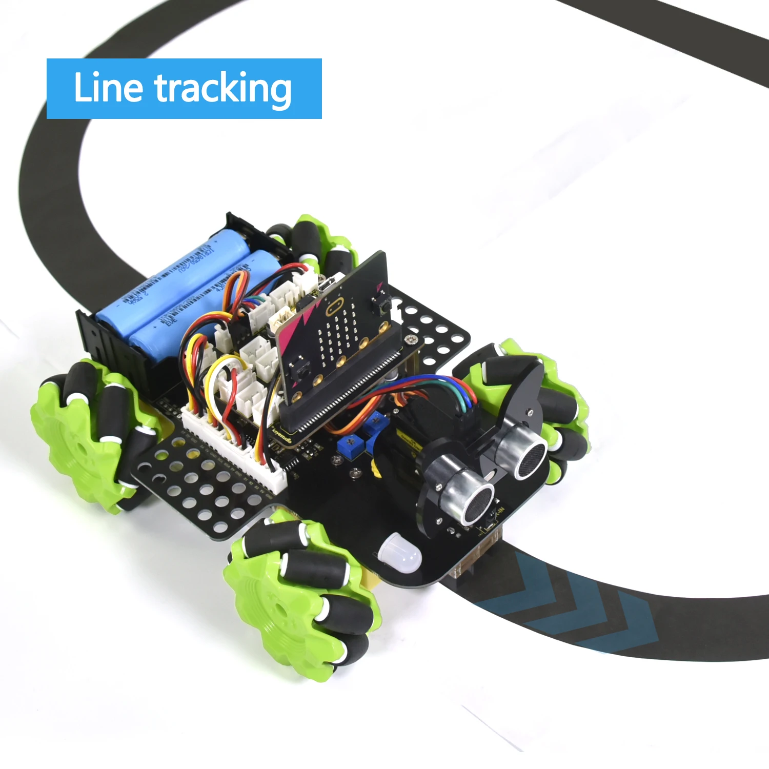 Keyestudio Micro bit 4WD Mecanum With Board Robot Car V2.0 With Python Language Programming System For Microbit Smart Car Kit