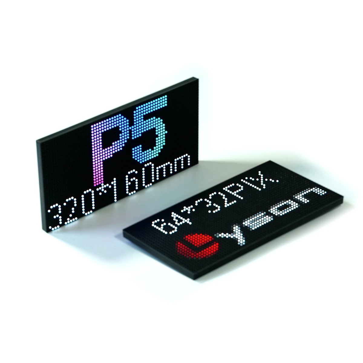 P5 Indoor Black SMD Full Color LED Video Display Panel 320x160mm 64x32 Pixels Lower Price High Quality RGB Module