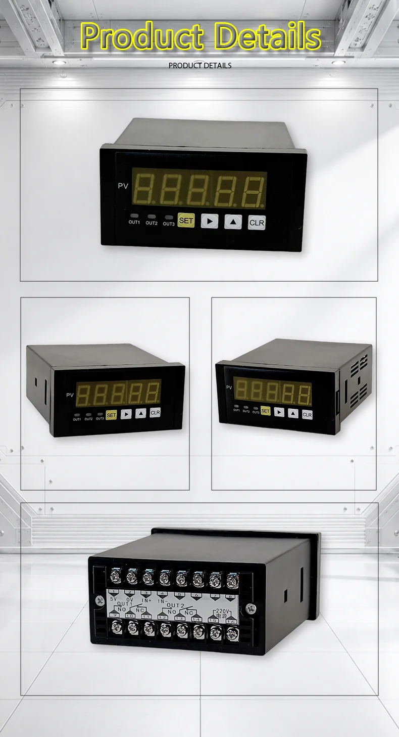 BENGBUZZQY Force Measuring Instrument 2 Alarm Relays Weighing Monitor for Climbing Frame Lifting Equipment
