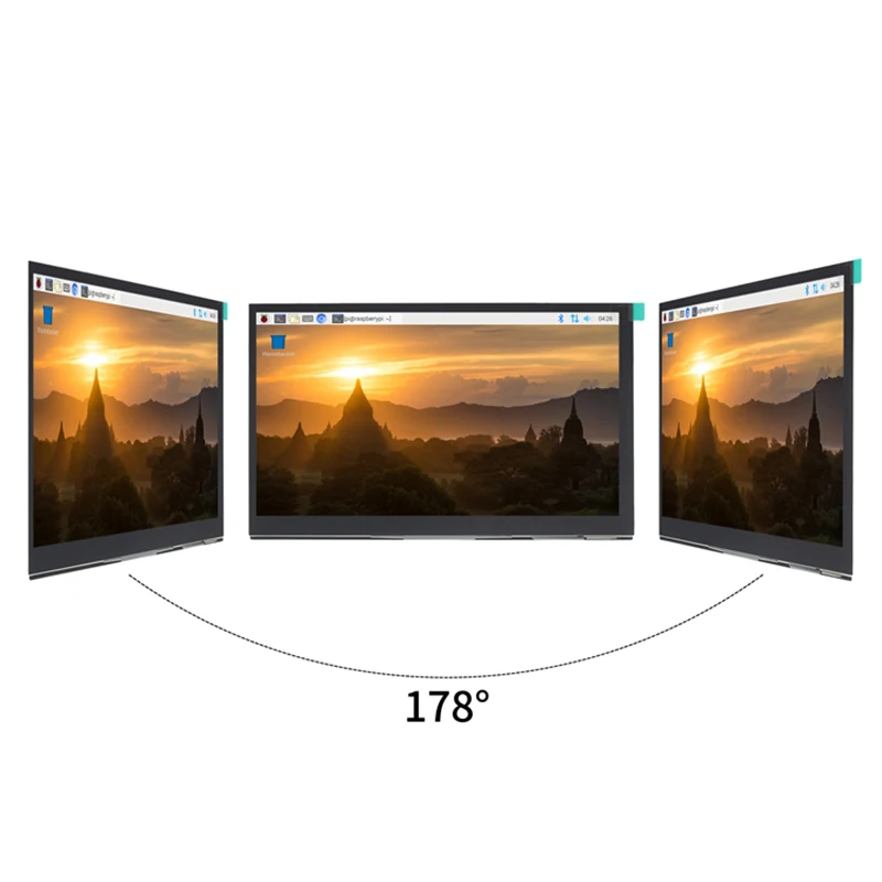 Raspberry Pi 5 10.1 inch IPS Touchscreen LCD Display 10.1" 1024X600 HDMI-compatible Mini PC Monitor for Raspberry Pi 3B+ 4B PS4