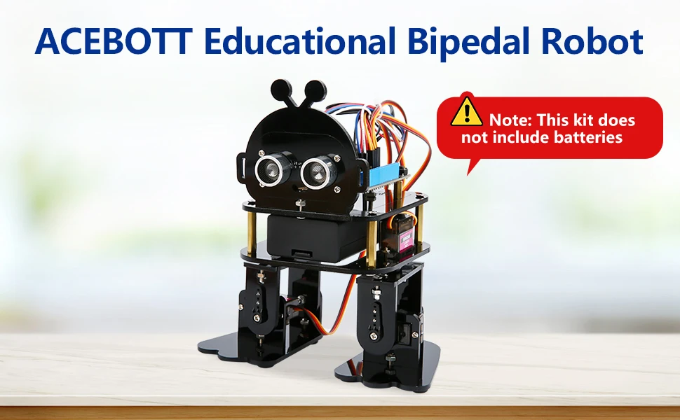 ACEBOTT Bionic Biped Robot Kit for Arduino ESP32 DIY Dancing Electronic Toy APP Control Scratch Blockly Programming