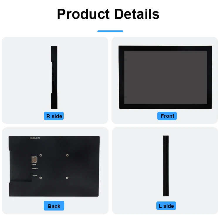 Raspberry Pi 5 8 Inch IPS Touch Screen LCD Display 8.0" 1280x800 HDMI-compatibe 5-point Touch Monitor for PC Game Console