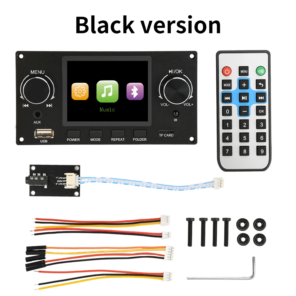2.8 inch TFT Color Screen Bluetooth Lossless Audio Decoding Board Module 2 CH Support I2S Digital Audio Output Player DC 5-12V