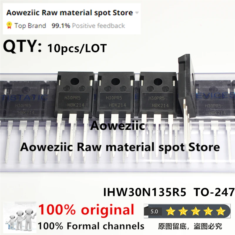Aoweziic 2022+ 100% New Imported Original IHW30N135R5 H30PR5 TO-247 IGBT Tube Induction Cooker 1350V 30A