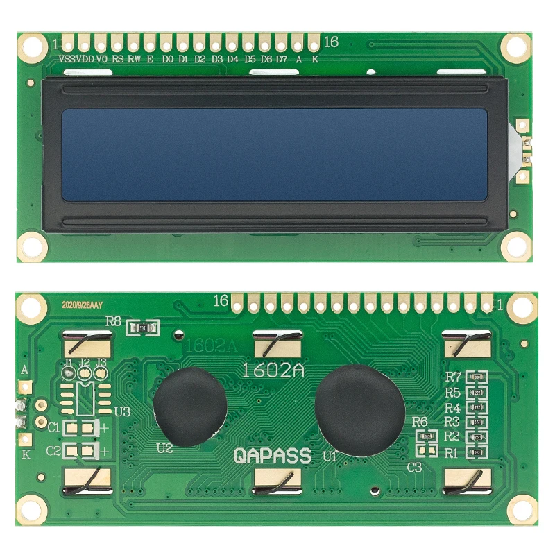 20pcs LCD1602 LCD monitor 16x2 Character LCD Display Module HD44780 Controller Blue/Yellow Green screen blacklight