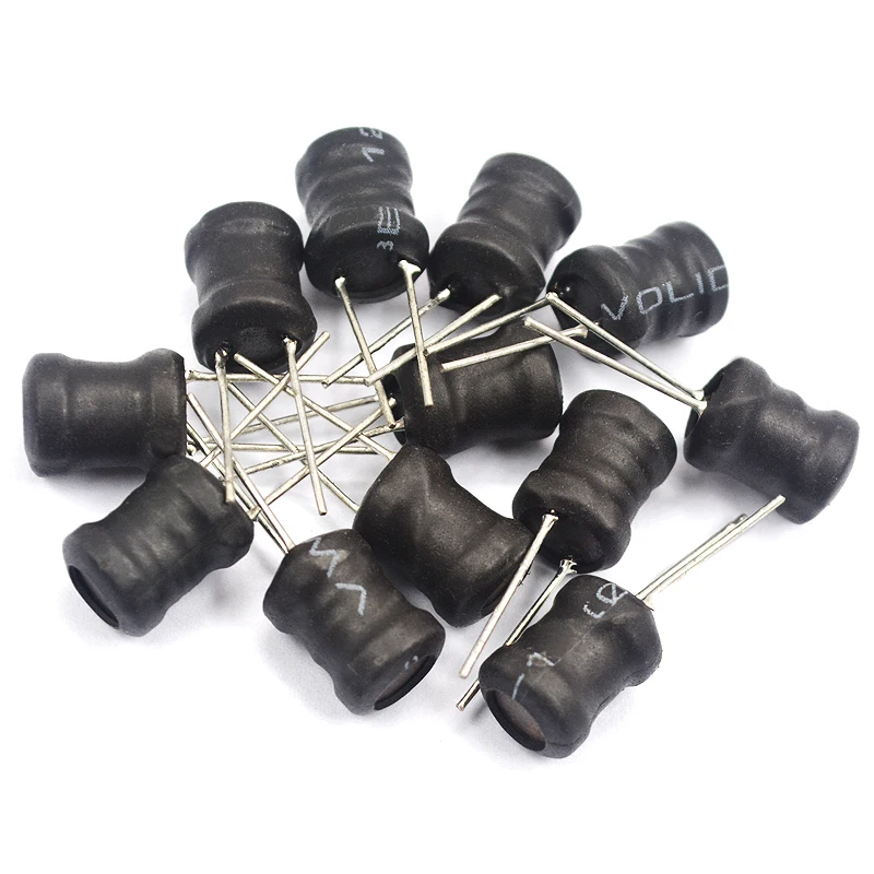 24Value Unshielded Wirewound DIP Power Inductors 1uH 4.7uH 33uH 100uH 150uH 220uH 1mH 10mH 20mH I-shaped Coils inductance KIT
