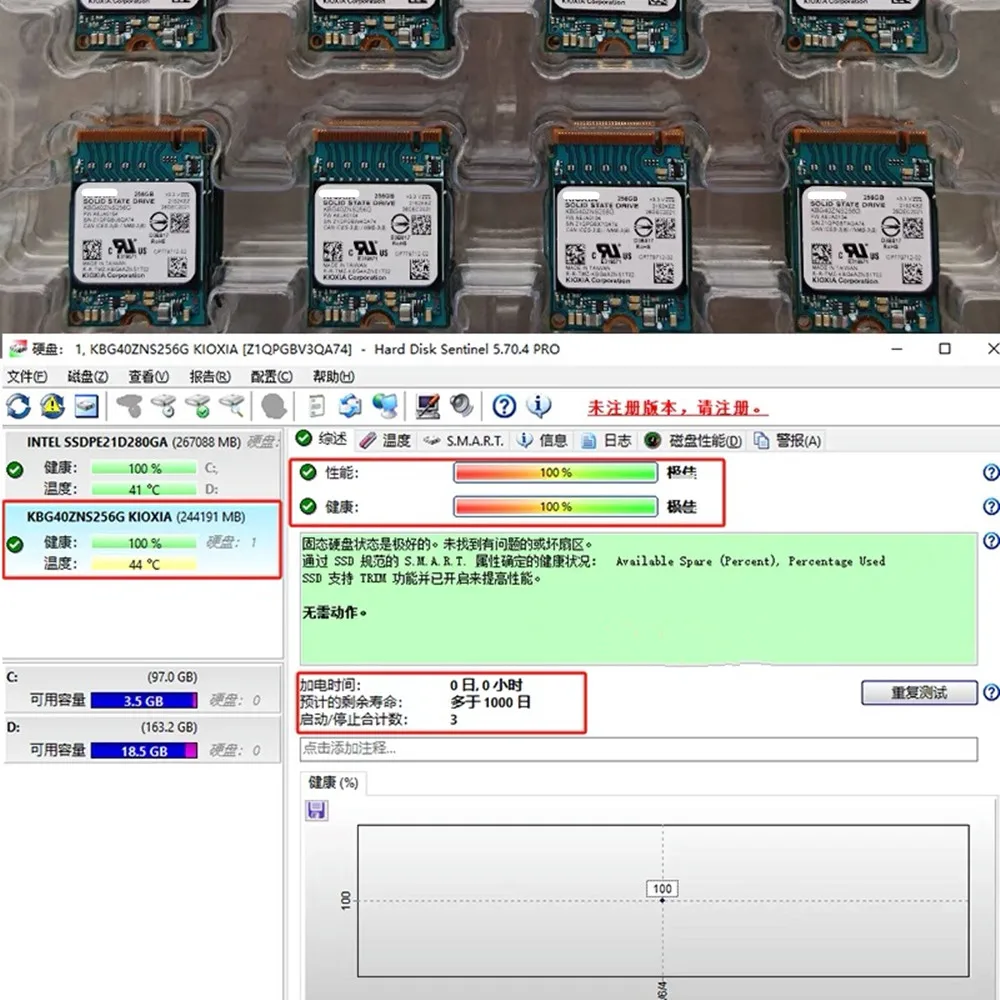 Original For KIOXIA BG4 BG5 BG6 128G 256G 512G 1TB 2230 M.2 Camera Solid State Drive PCIe3.0x4 4.0X4 NVMe M.2 SteamDeck Surface