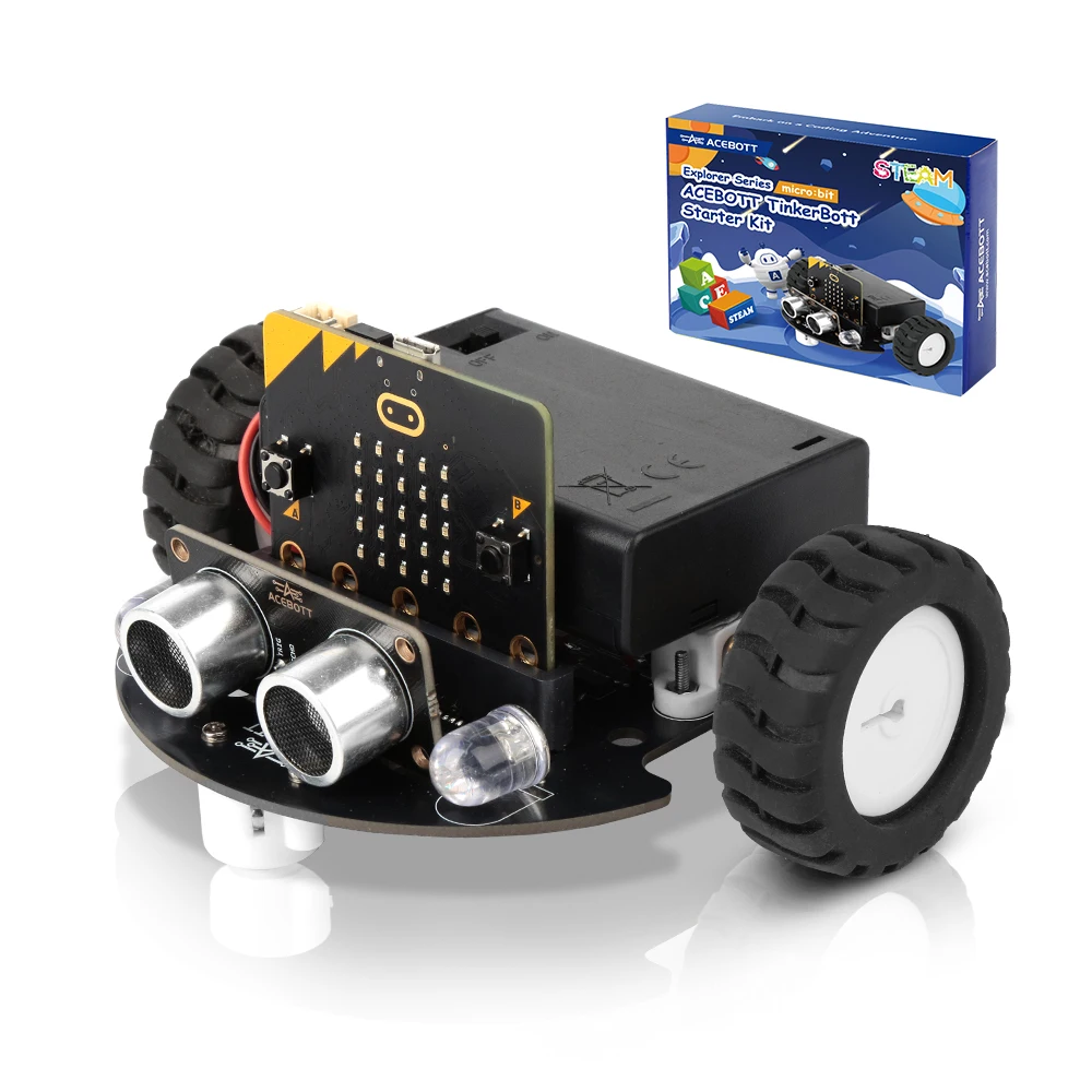 ACEBOTT Smart Robot Car Kit for BBC Micro:bit STEM Science Kits Coding Robots