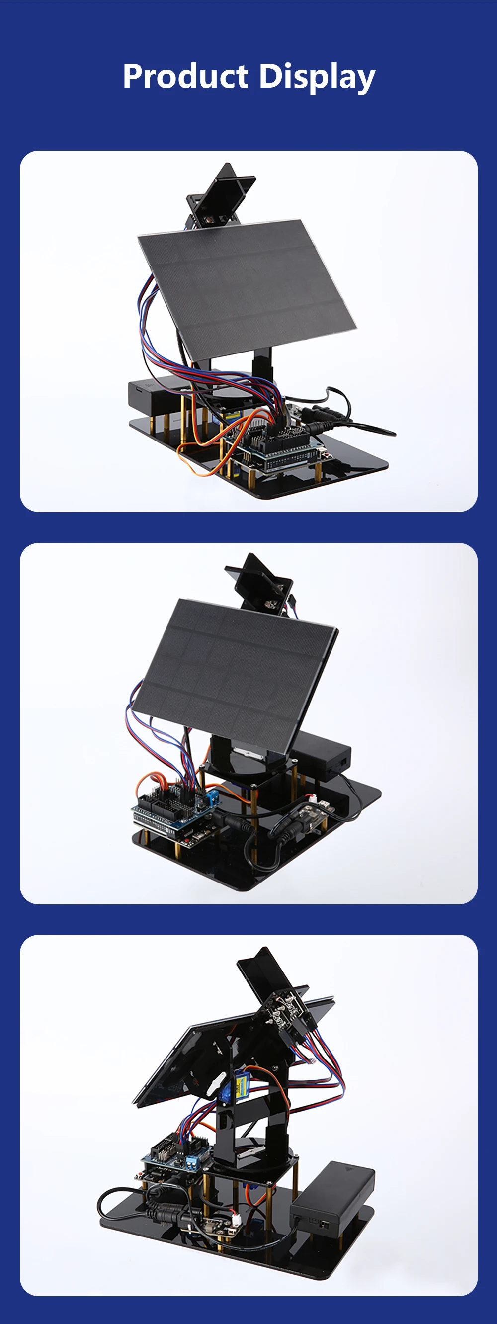 KUONGSHUN Age 8+ Educational Kit Smart Solar Tracker System Tracking Starter Kit For Arduino STEM