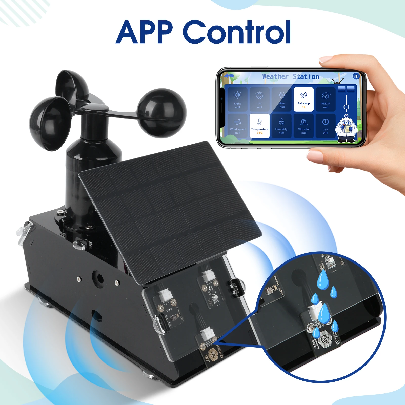 KUONGSHUN Age 8+ Educational Kit Smart Solar Tracker System Tracking Starter Kit For Arduino STEM