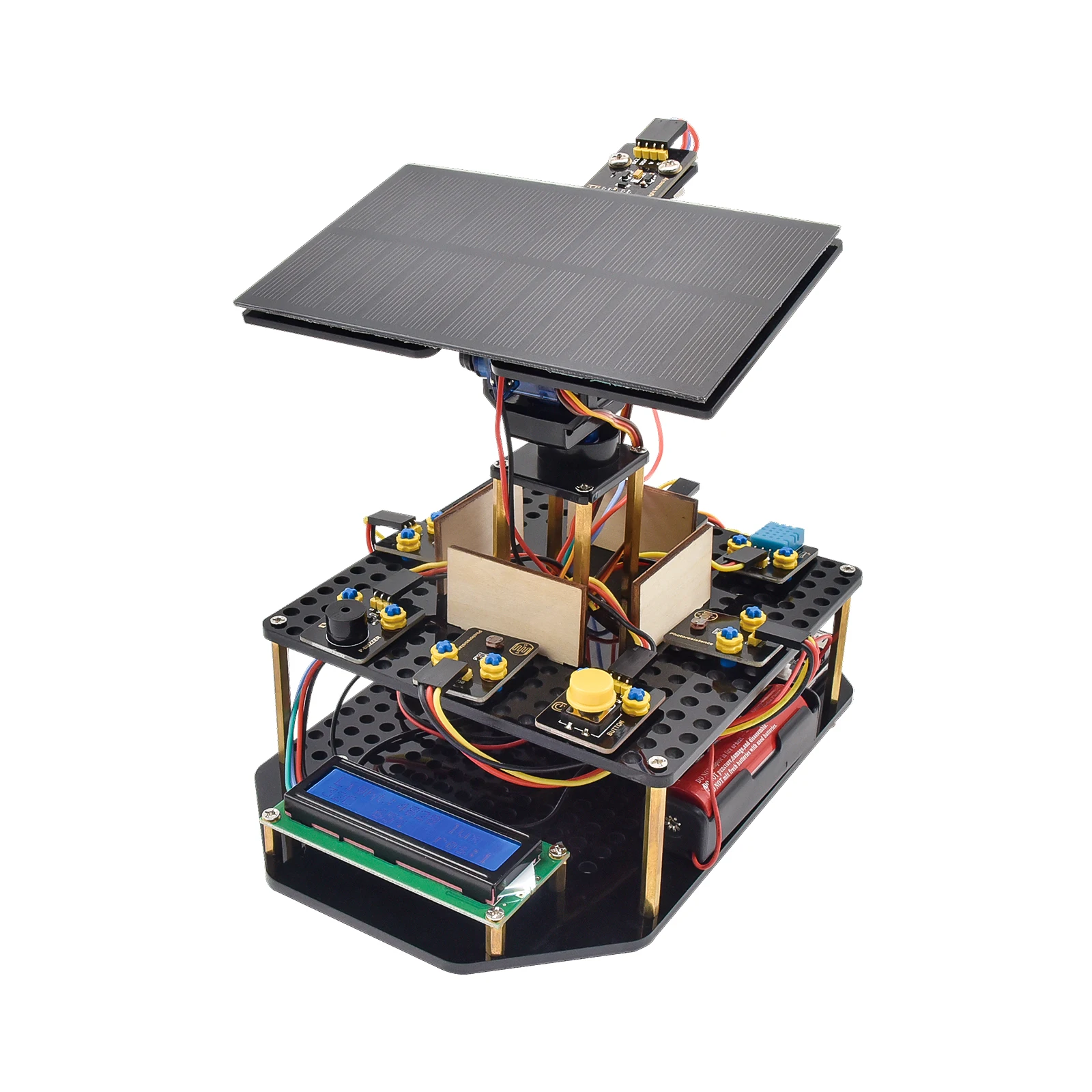 KEYESTUDIO DIY Smart Solar Tracker System Tracking Starter Kit For Arduino STEM Programming Toys DIY Mobile Phone Charging 15+