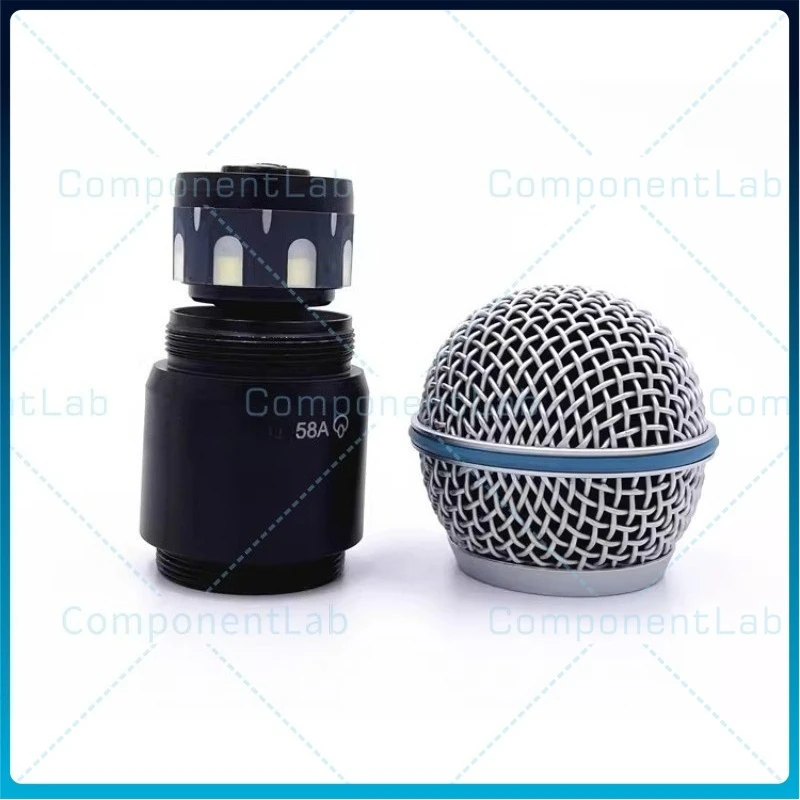 For Shure PGX24/BETA58SM58 Handheld Microphone Connector SLX2 PG58 Upper Section Mist Head Mesh Head