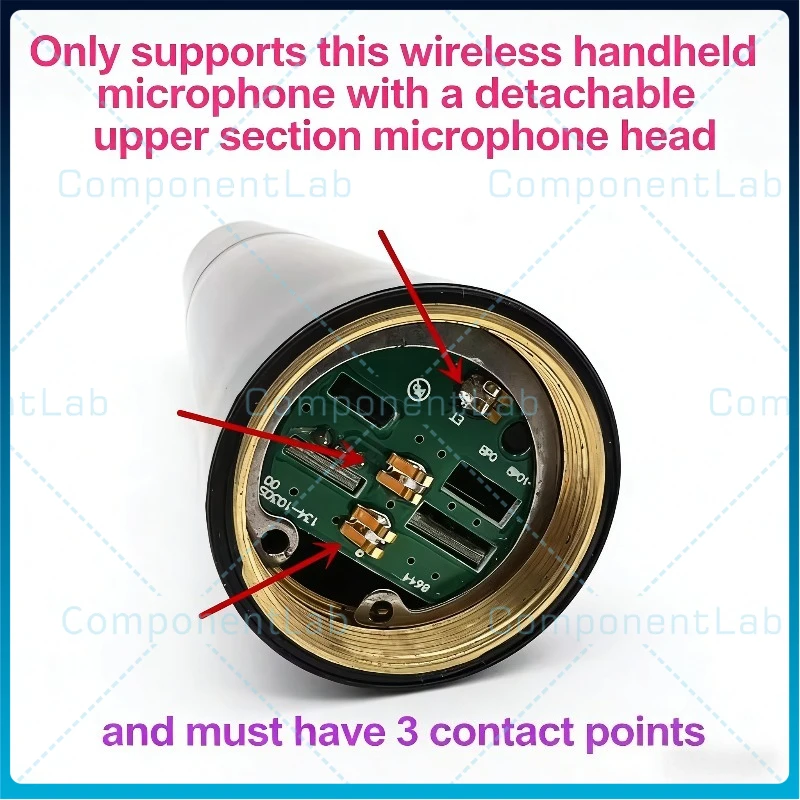 For Shure PGX24/BETA58SM58 Handheld Microphone Connector SLX2 PG58 Upper Section Mist Head Mesh Head