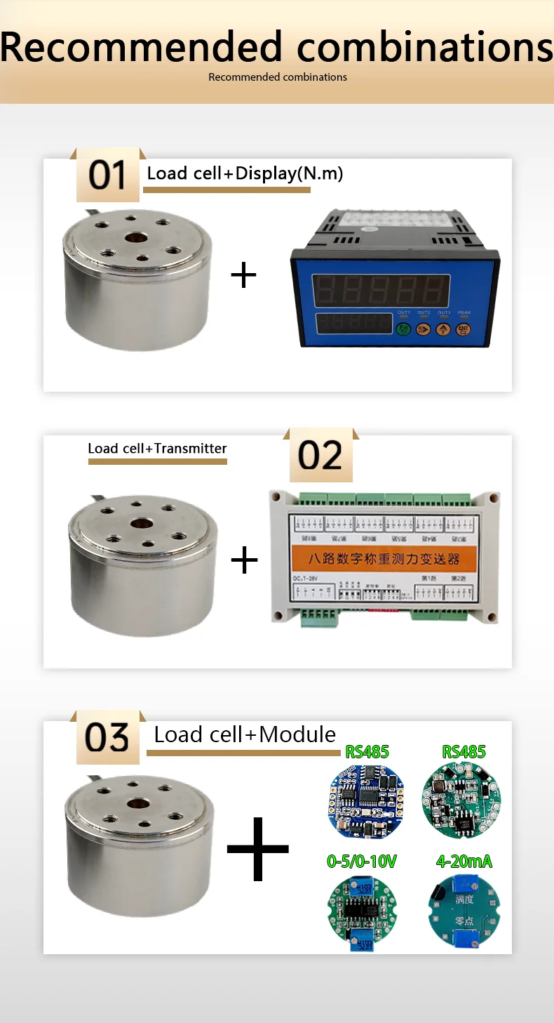 Mini Torque Sensor Reaction 0-100Nm High Precision Micro Stainless Steel Torque Load Cell for Industrial Force Measurement