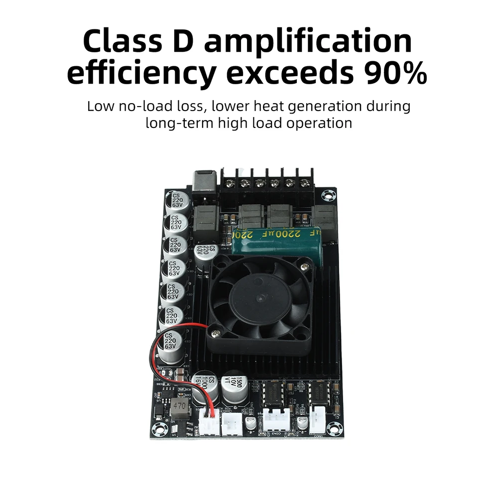 TPA3255 600W High-Power Amplifier Board HIFI Digital Display Stereo Amplifier Module No Bluetooth DC 18-55V