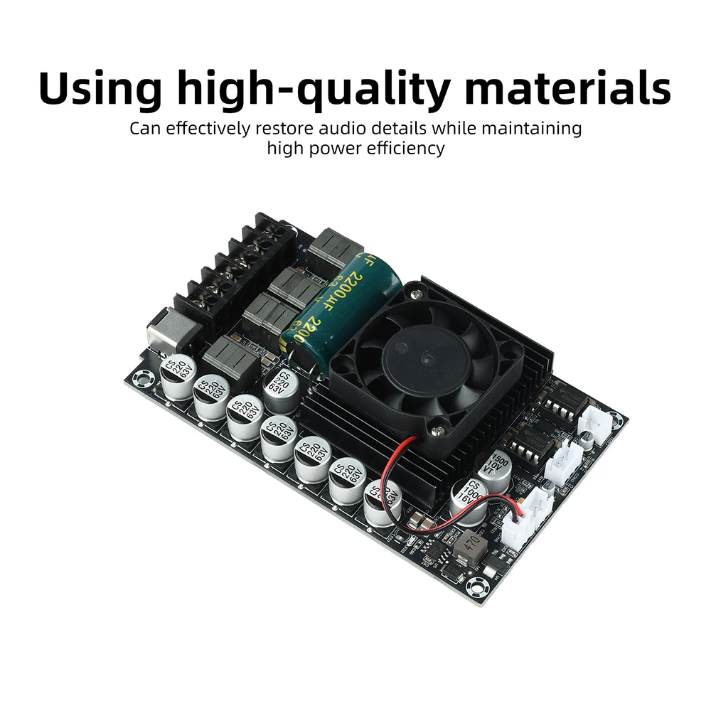 TPA3255 600W High-Power Amplifier Board HIFI Digital Display Stereo Amplifier Module No Bluetooth DC 18-55V