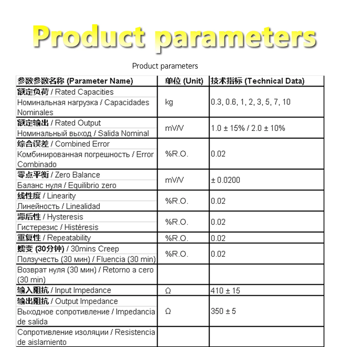ZZPA6 MAVIN Aluminum Alloy High Precision Single Point Load Cell Weighing Sensor 0.6kg 1kg NA6 for T70 Coffee Balance Scale