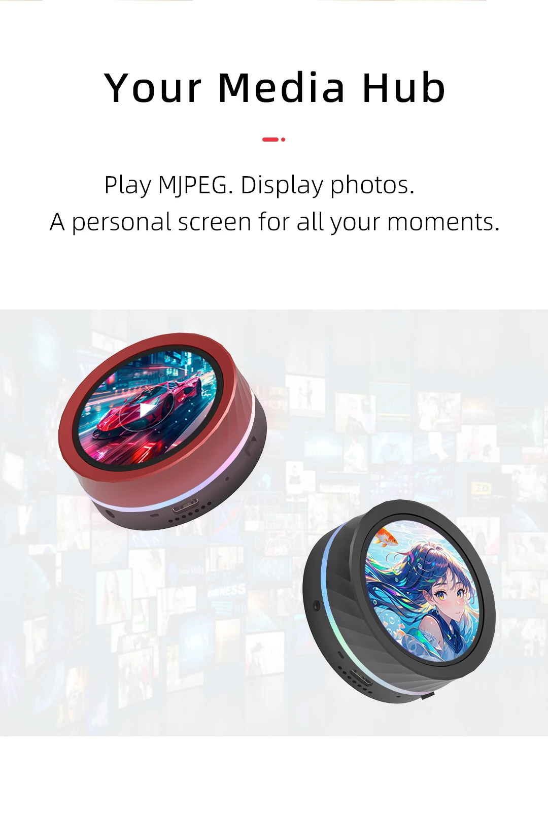 ESP32-S3 development board+1.85-inch screen physical knob+real-time monitoring secondary screen
