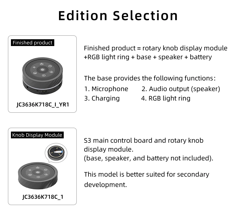 ESP32-S3 development board+1.85-inch screen physical knob+real-time monitoring secondary screen