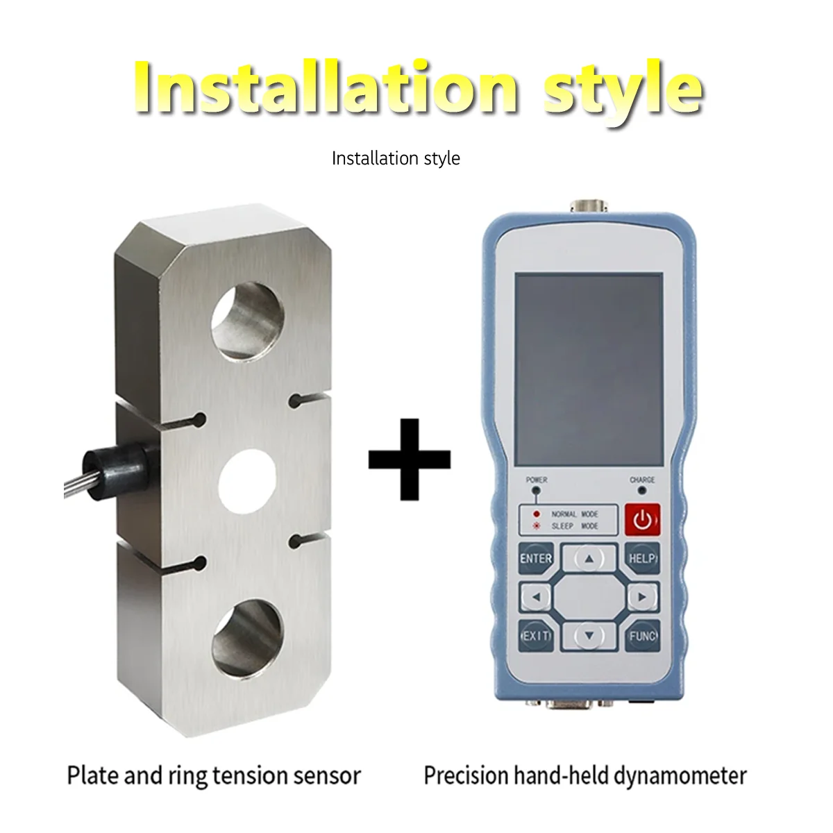 YB21 Handheld Signal Converter for Strain Gauge Load Cell, 4-Wire Input, 5V Excitation, IP65 Panel Resolution, Built-in Battery