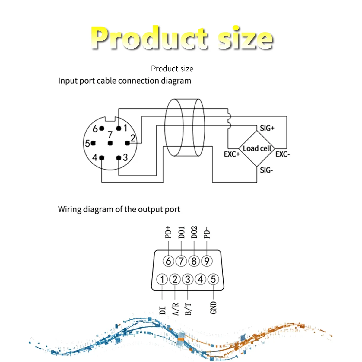 YB21 Handheld Signal Converter for Strain Gauge Load Cell, 4-Wire Input, 5V Excitation, IP65 Panel Resolution, Built-in Battery