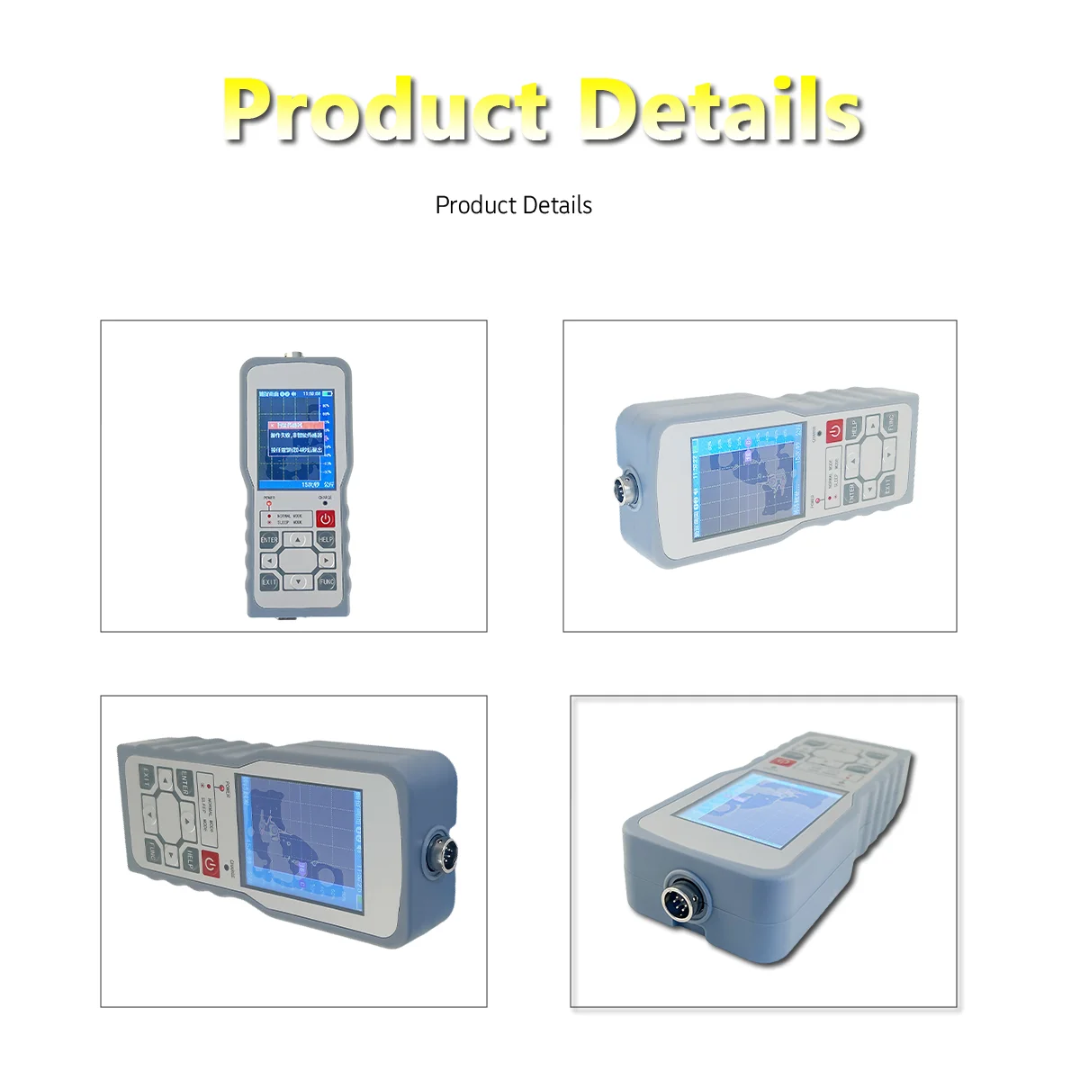 YB21 Handheld Signal Converter for Strain Gauge Load Cell, 4-Wire Input, 5V Excitation, IP65 Panel Resolution, Built-in Battery