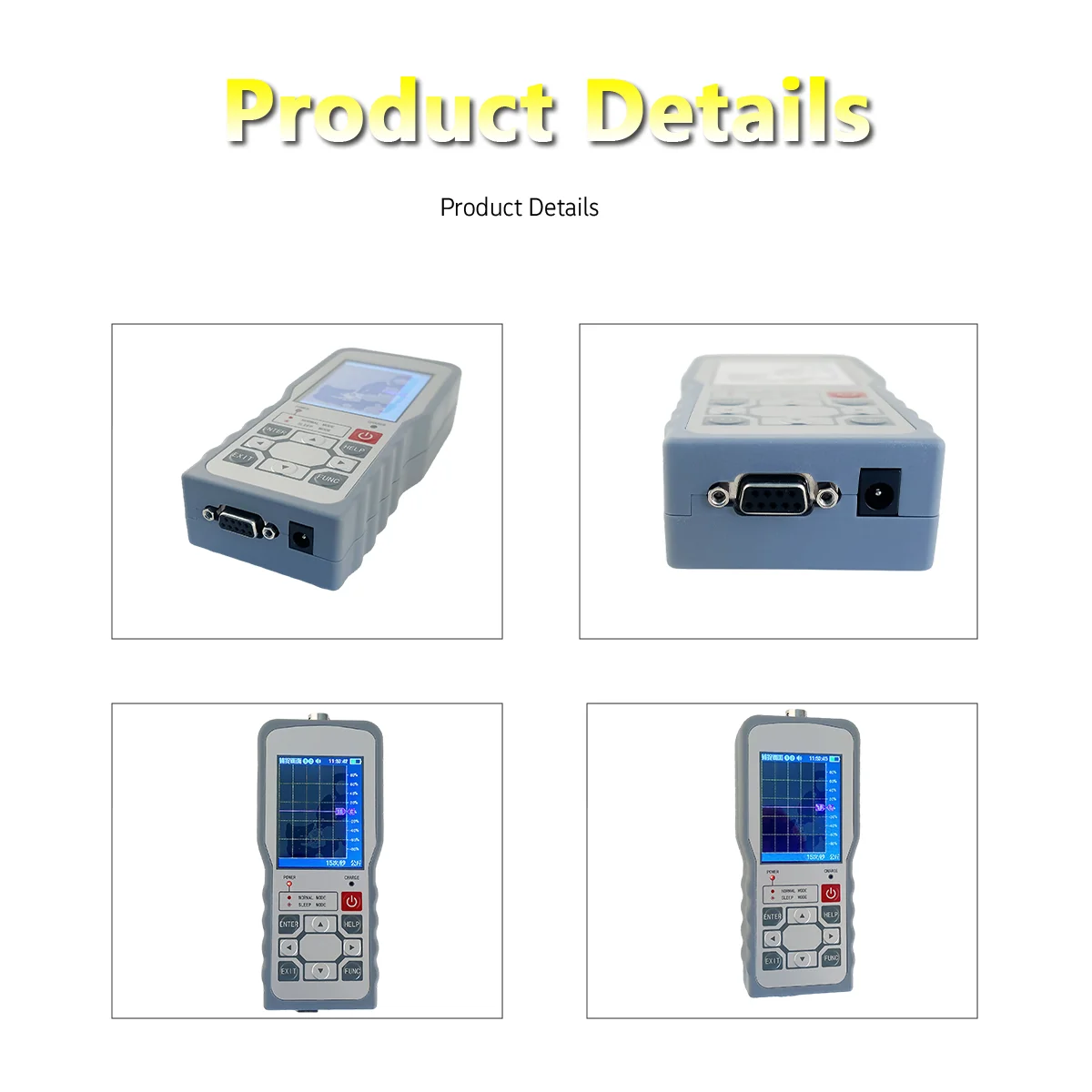YB21 Handheld Signal Converter for Strain Gauge Load Cell, 4-Wire Input, 5V Excitation, IP65 Panel Resolution, Built-in Battery