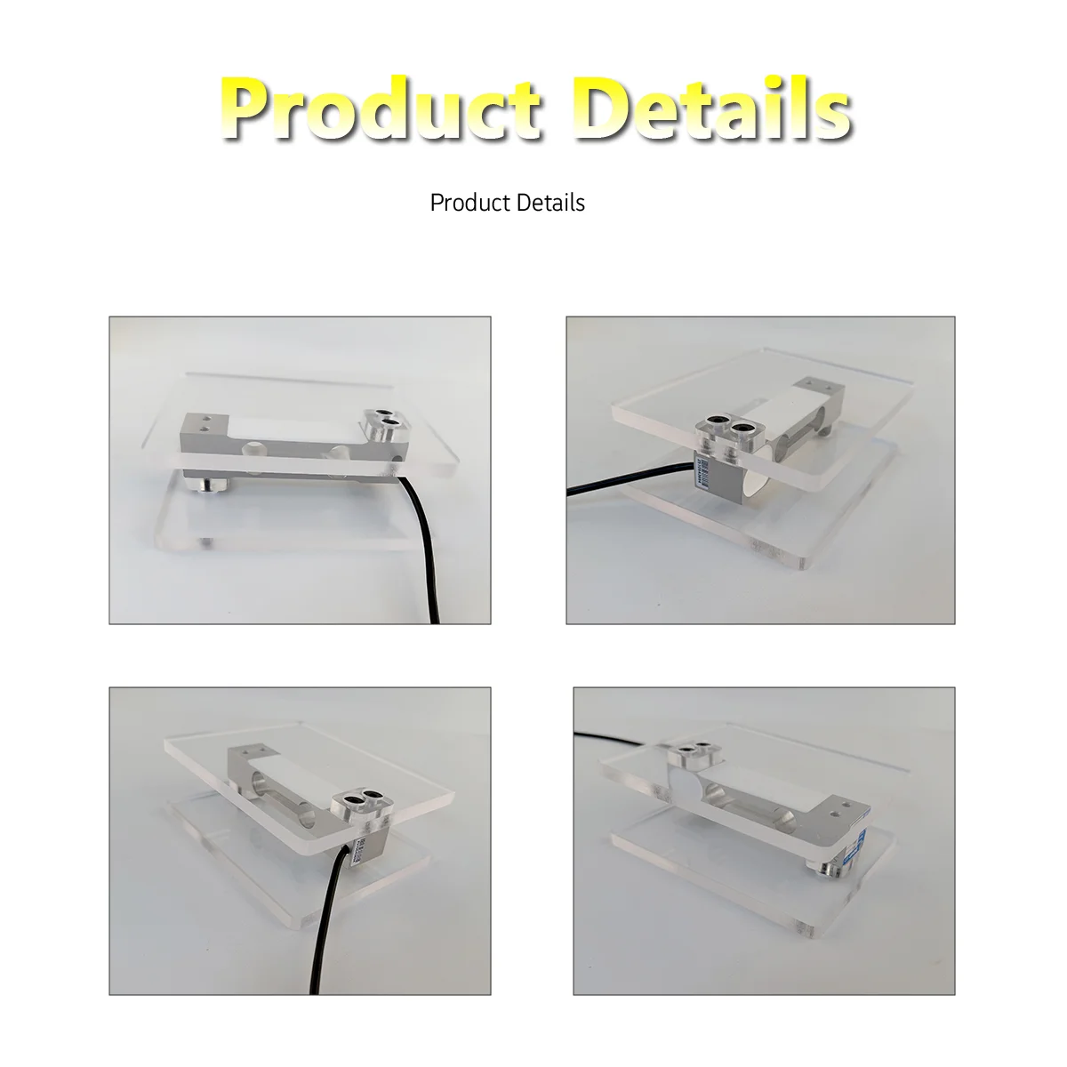130mm Single Point Weighing Sensor Kit - Mavin Load Cell + 8mm Acrylic Plates + High Tensile Screws + Wrench with Mounting Tools