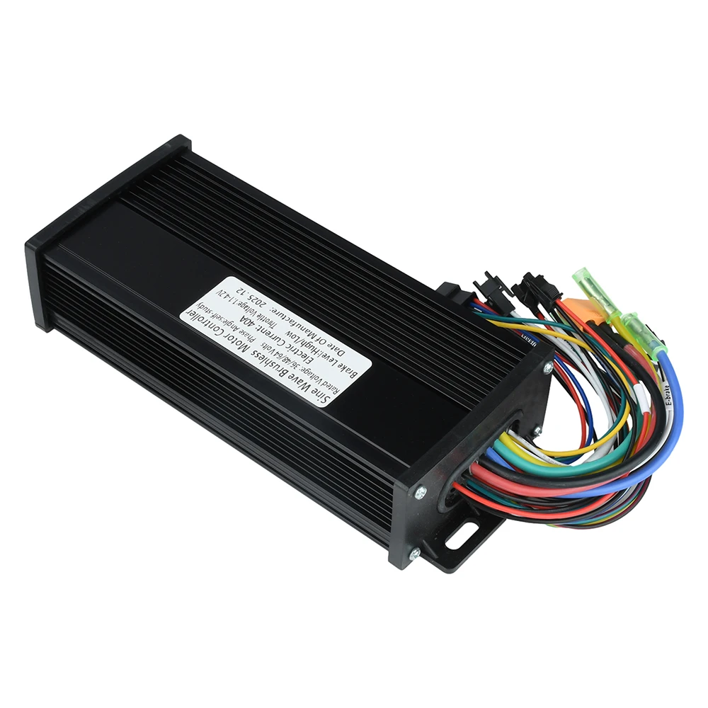 Brushless Motor Controller 36V-60V 40A Triple-Mode Sine Wave Waterproof for Electric Bicycle High Power 1000W-2000W Output