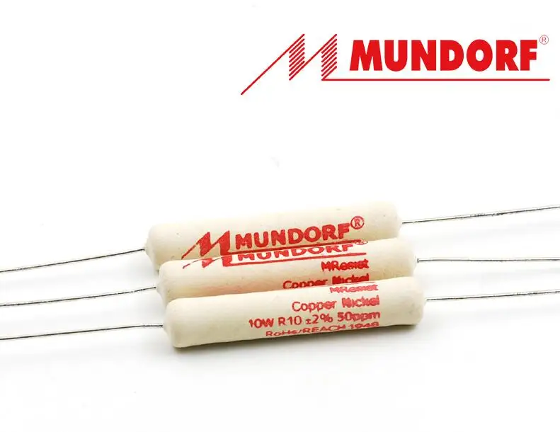 Original German MUNDORF Mcap Classic 10W MREC10 Classic Type Non Inductive Wire Wound Frequency Divider Resistor