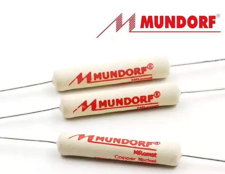 Original German MUNDORF Mcap Classic 10W MREC10 Classic Type Non Inductive Wire Wound Frequency Divider Resistor
