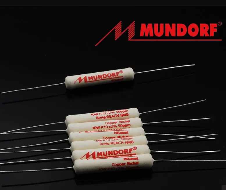 Original German MUNDORF Mcap Classic 10W MREC10 Classic Type Non Inductive Wire Wound Frequency Divider Resistor