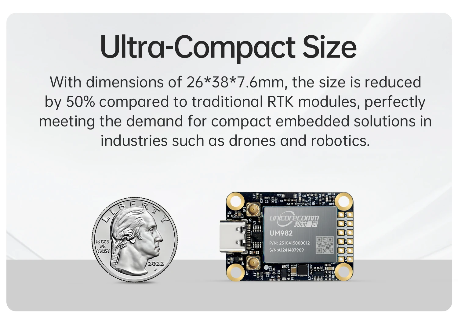WitMotion Unicore UM982 UM980 Dual RTK GNSS Module High Precision Centimeter GPS BDS GLONASS Positioning Sensor Board