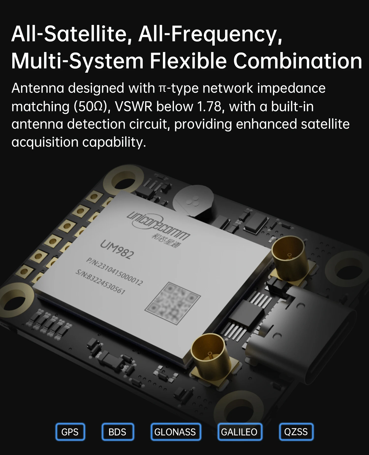 WitMotion Unicore UM982 UM980 Dual RTK GNSS Module High Precision Centimeter GPS BDS GLONASS Positioning Sensor Board