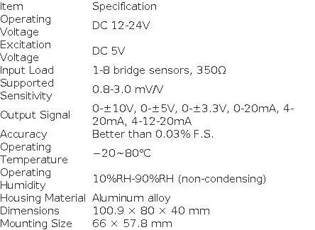 4-Channel Load Cell Amplifier Analog Weighing Transmitter 0-10V 4-20mA 4-in-1-out Sensor Signal Converter Aluminum Shell