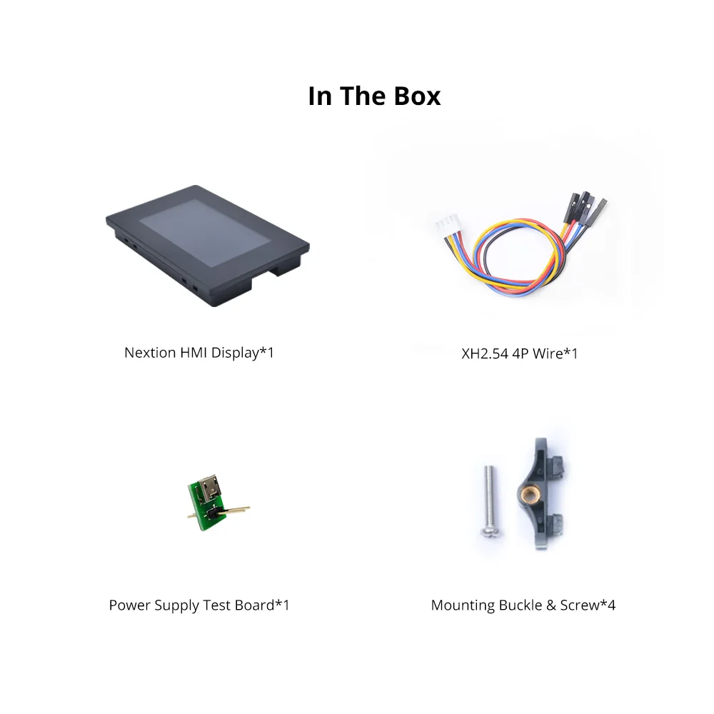 NEXTION 5.0 Inch LCD-TFT HMI Display Capacitive/Resistive Touch Panel Module RGB 65K Color Intelligent Series With Enclosure