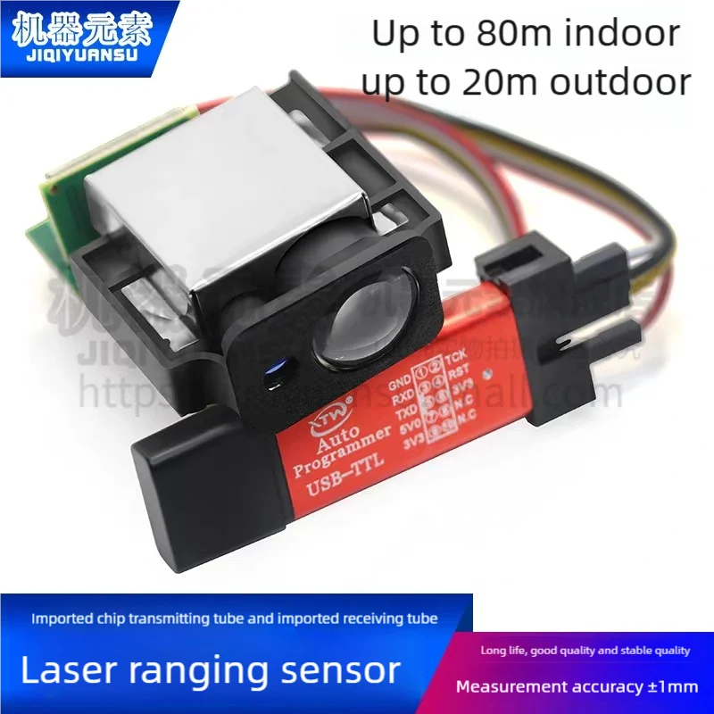 20hz High Accuracy 80m Laser Sensor Range Finder Distance Measuring Module TTL Interface Ardunio