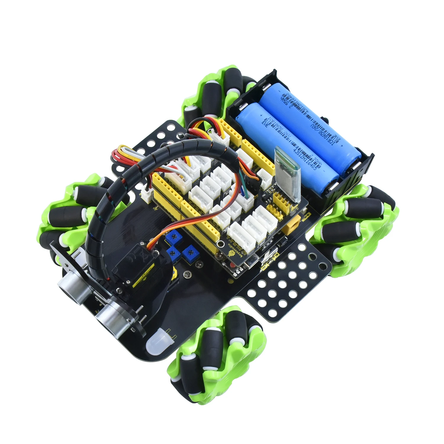 Keyestudio Mecanum 4WD Robot Car for Arduino Robot Car Kit Smart DIY Project for Adults STEM Programming Set Easy Assembly