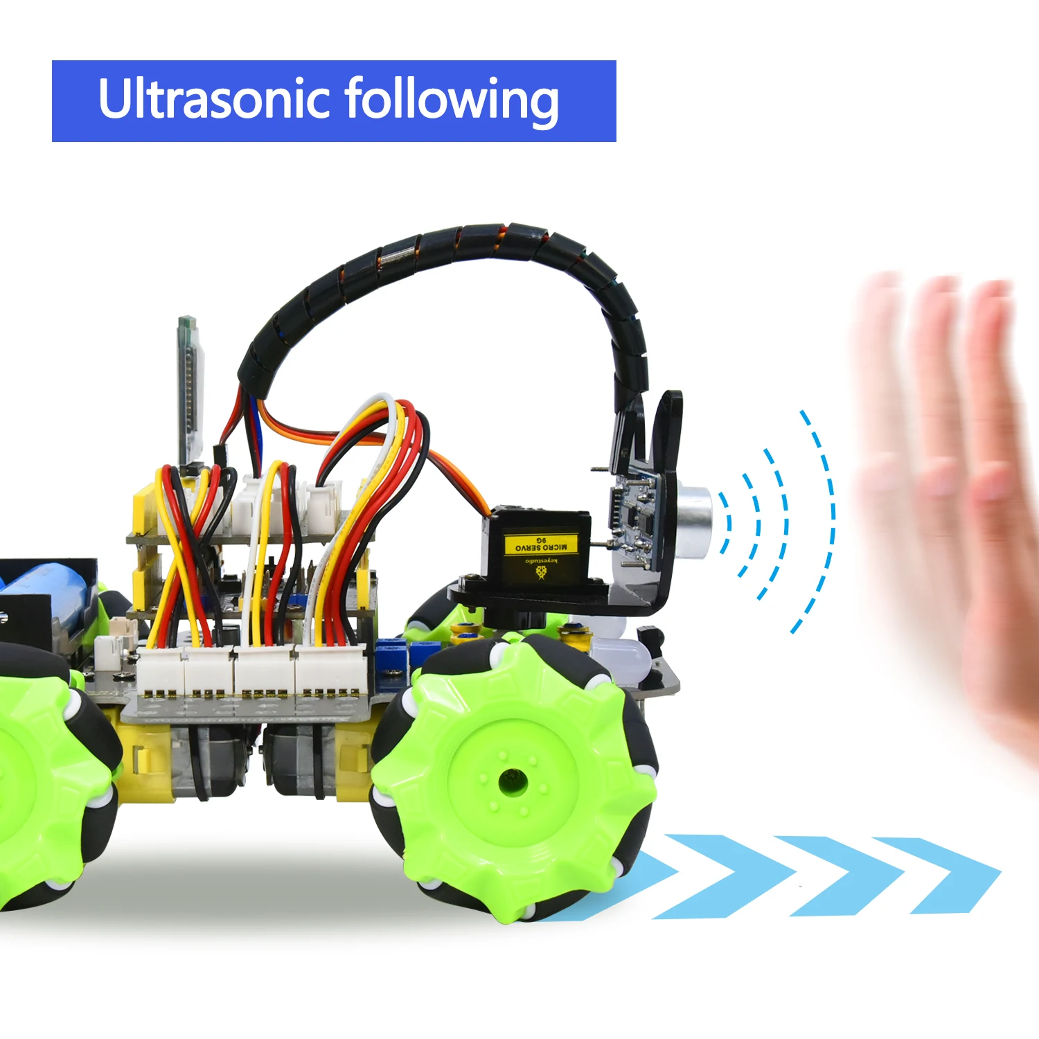 Keyestudio Mecanum 4WD Robot Car for Arduino Robot Car Kit Smart DIY Project for Adults STEM Programming Set Easy Assembly