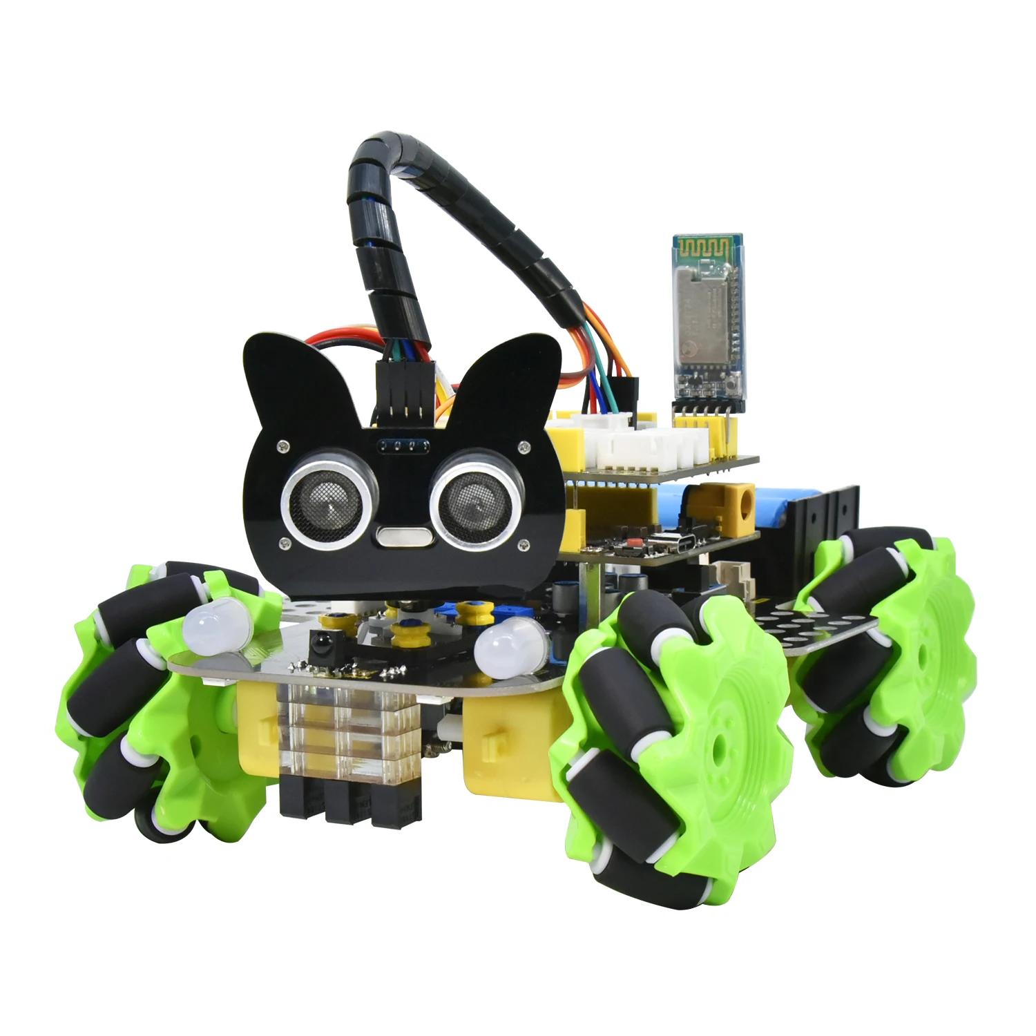 Keyestudio Mecanum 4WD Robot Car for Arduino Robot Car Kit Smart DIY Project for Adults STEM Programming Set Easy Assembly