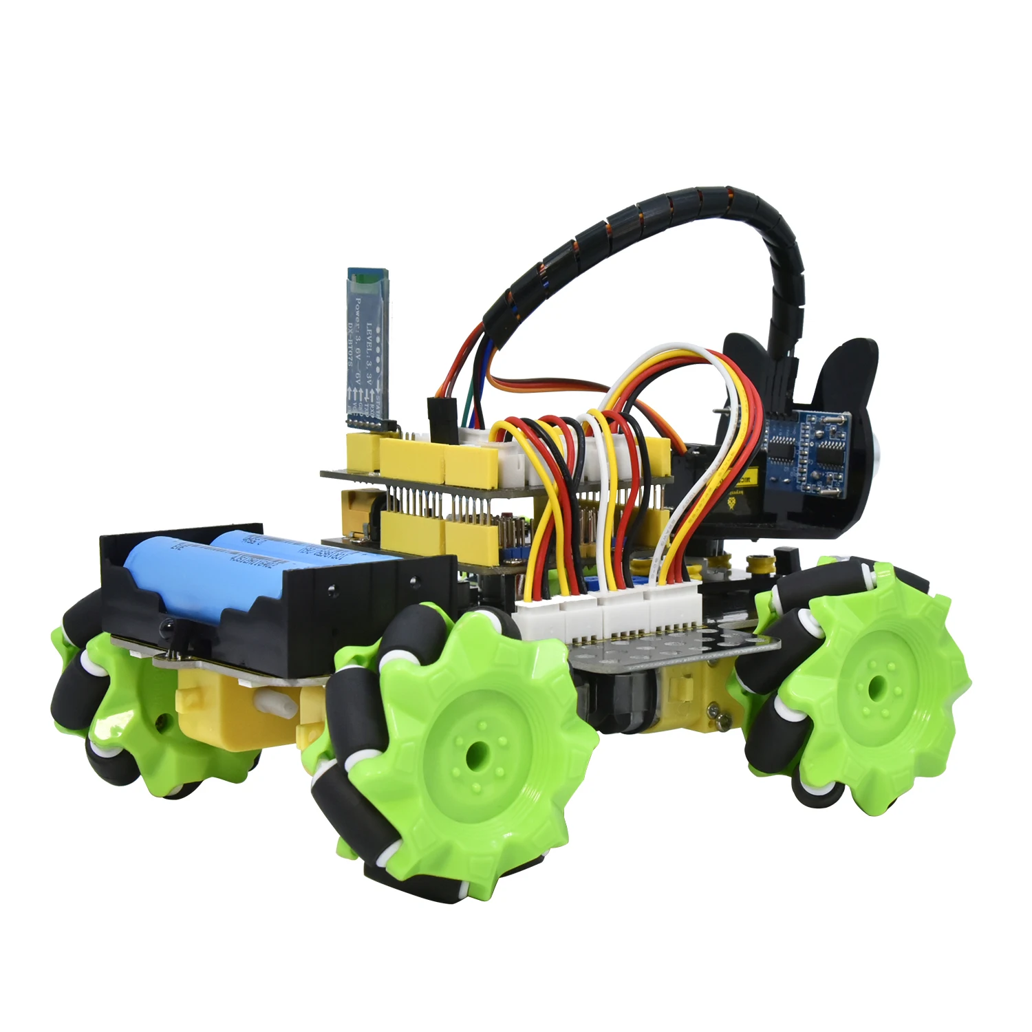 Keyestudio Mecanum 4WD Robot Car for Arduino Robot Car Kit Smart DIY Project for Adults STEM Programming Set Easy Assembly