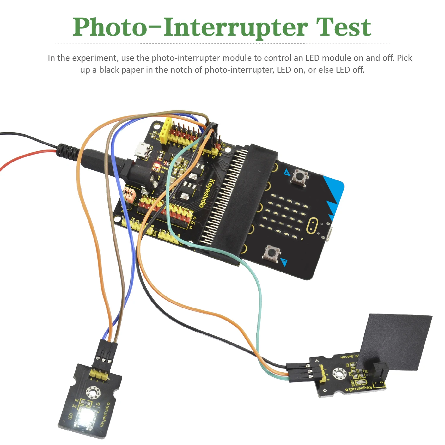 Keyestudio 37 in 1 Sensor Starter Kit With Micro:Bit V2.0 for BBC MicroBit Makecode DIY 38 Projects (Including Micro:Bit V2 )